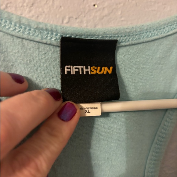 Do light blue and pastel zodiac tank top - Picture 5 of 5